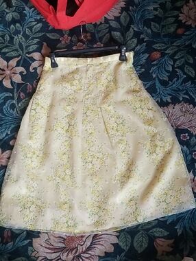 Vintage Spring Yellow Skirt